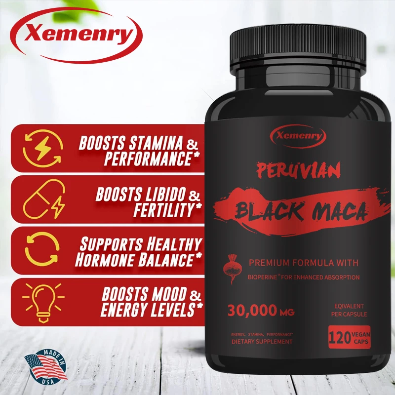 Raíz de Maca negra de máxima r - Herbal Supplement reseña y precio