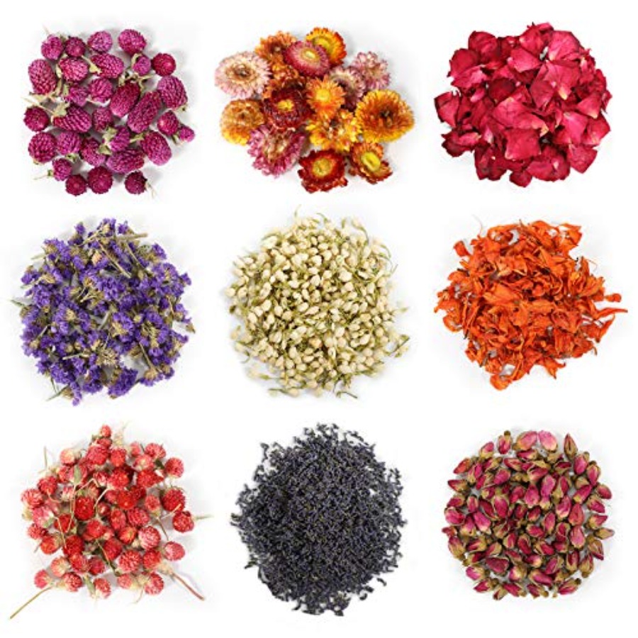 9 Bolsas de Flores Secas, Kit  - Dried Herbs reseña y precio