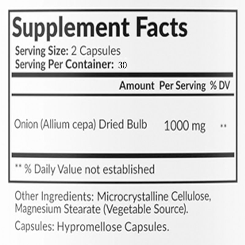 Extracto Natural de Cebolla 10 - Herbal Supplement reseña y precio