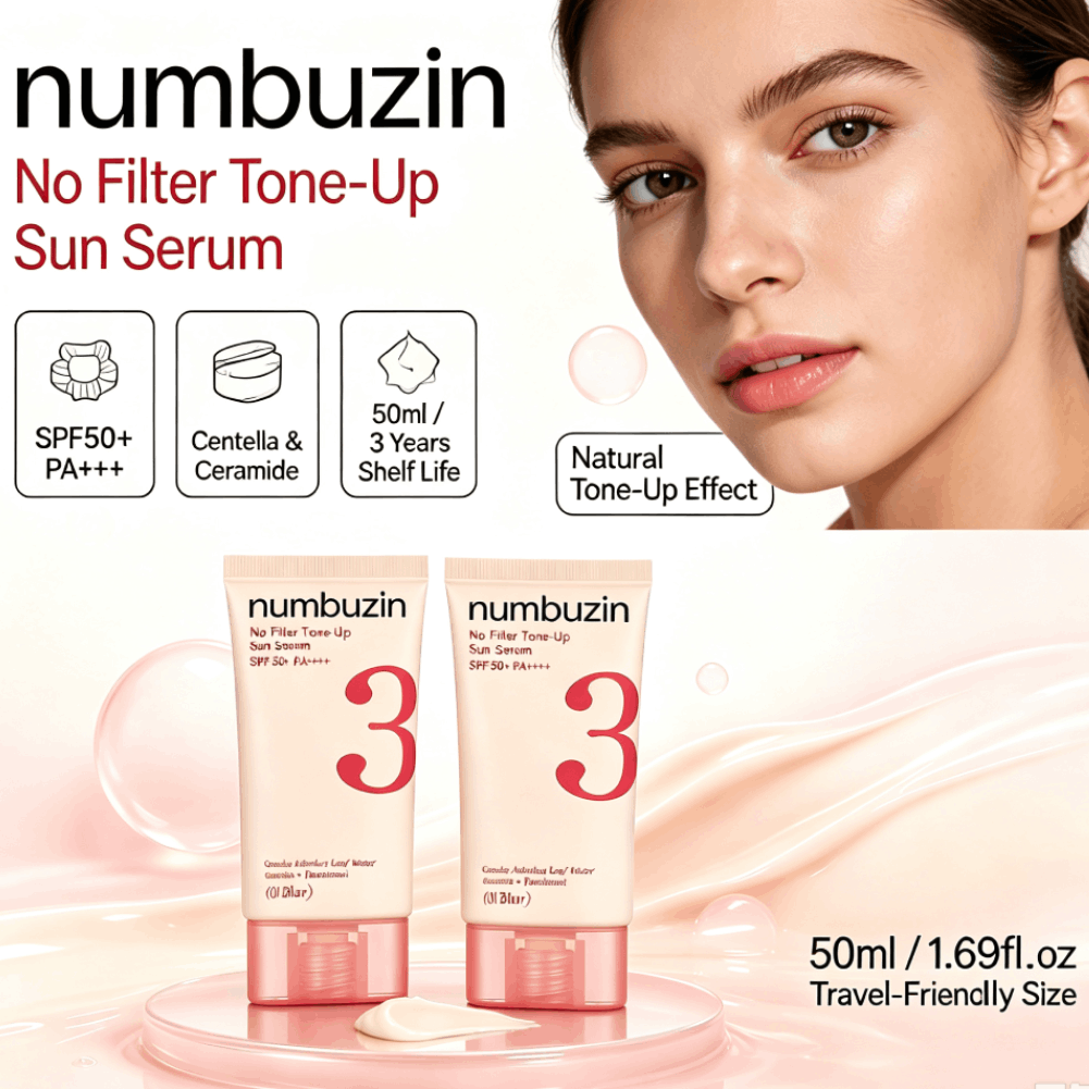 Numbuzin 3 Sun Serum SPF50+ Ce - Echinacea reseña y precio