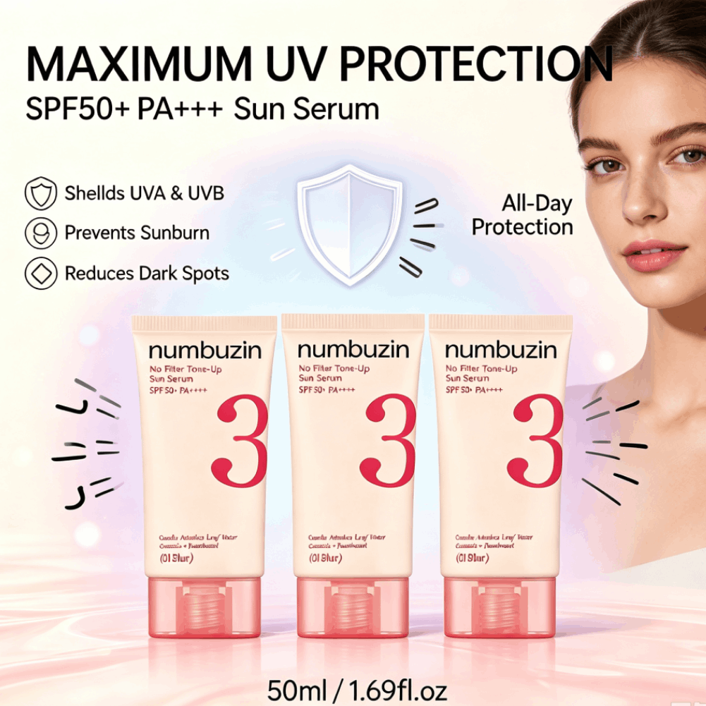 Numbuzin 3 Sun Serum SPF50+ Ce - Echinacea reseña y precio